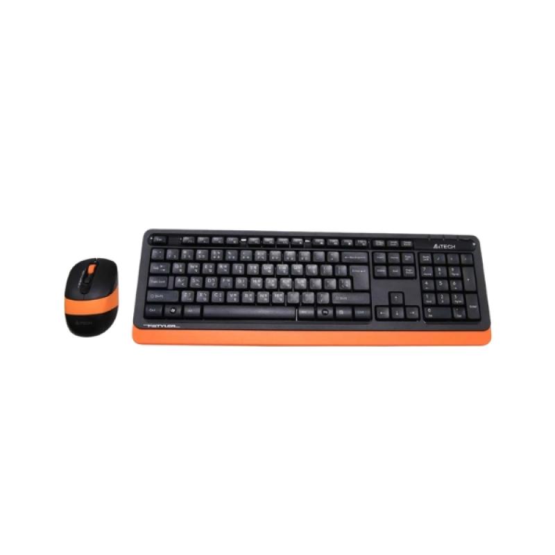 A4TECH FG1010 Black-Orange Wireless Keyboard & Mouse Combo