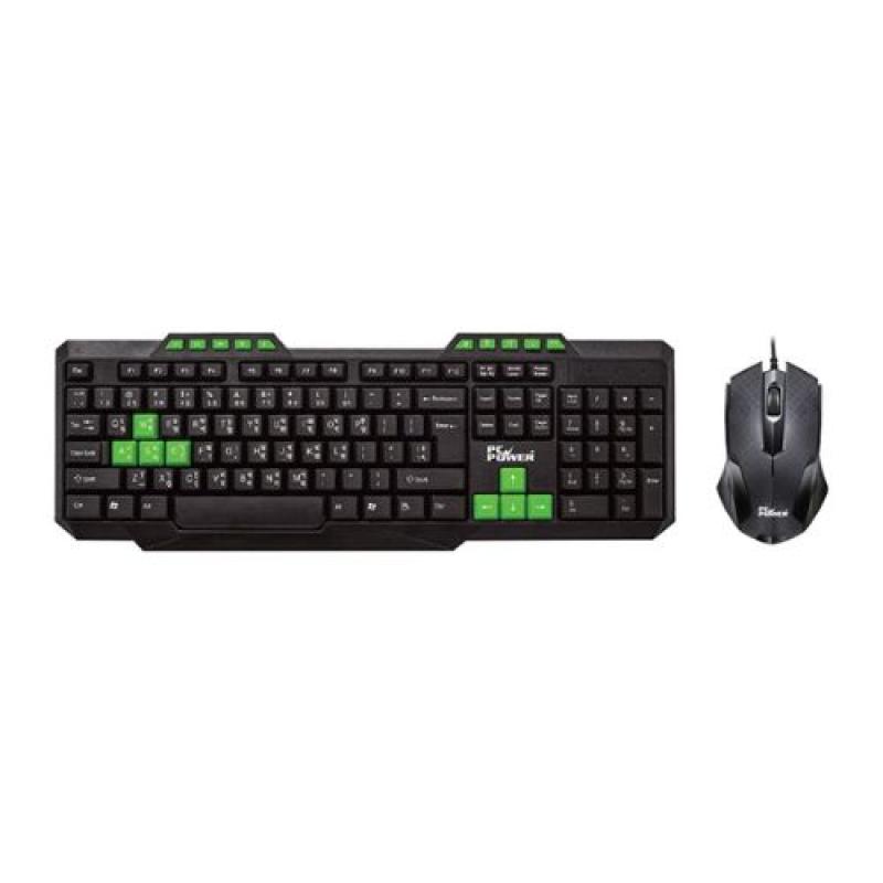 PC Power PGC303Y103 Wired Keyboard Mouse Combo with Bangla