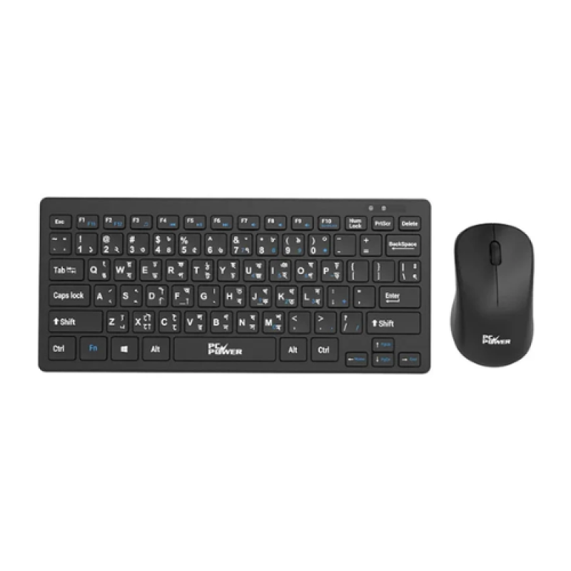 PC Power PCK-226 + PCM-936 Wireless Bangla Keyboard & Mouse Combo