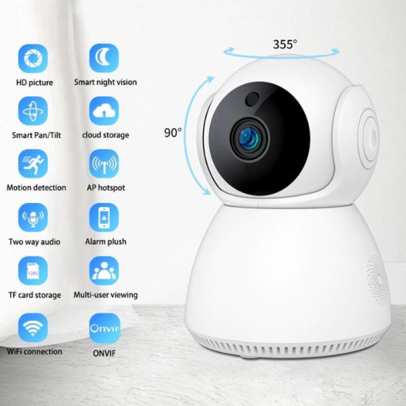 V380 Night Vision Home Security WiFi Camera