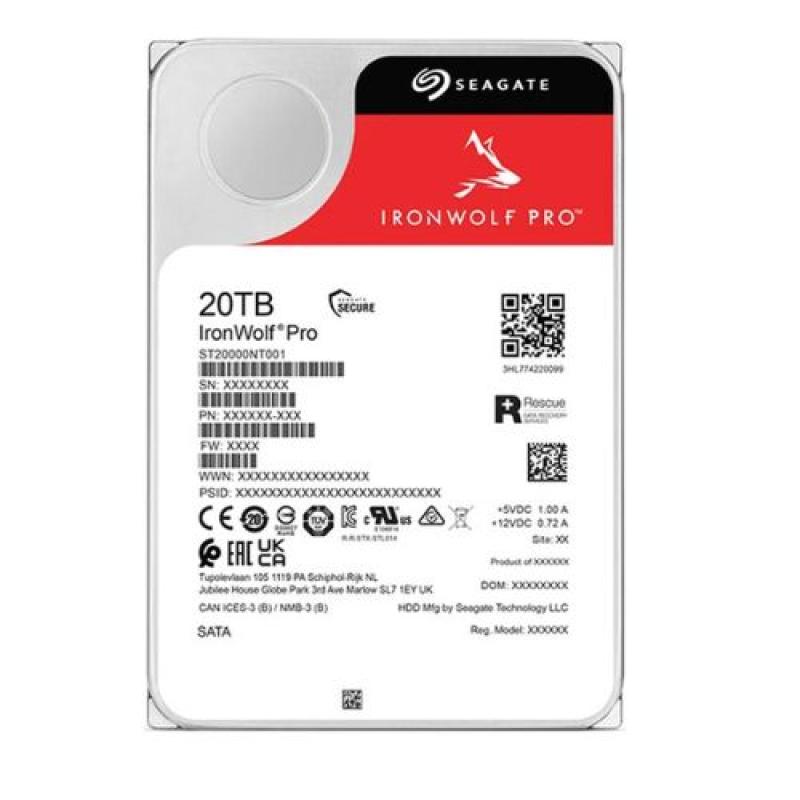 Seagate IronWolf Pro 20TB 3.5-inch SATA 7200RPM NAS HDD