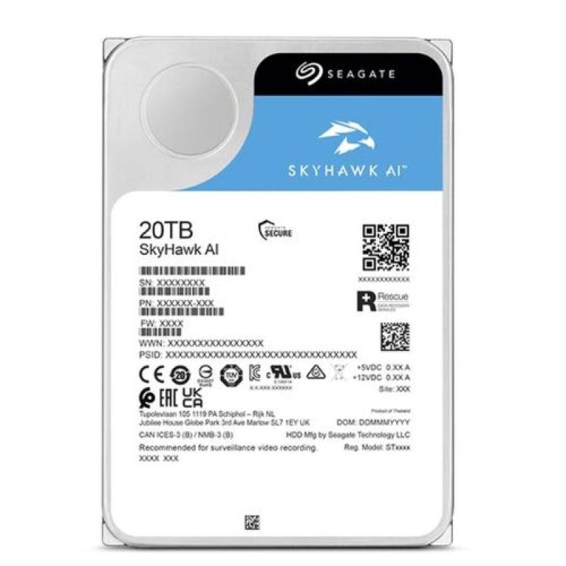 Seagate SkyHawk AI 20TB 3.5 Inch SATA 7200RPM Surveillance HDD
