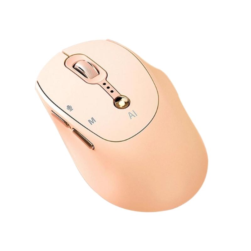 T-wolf M7 Wireless Milk Brown Smart AI Mouse