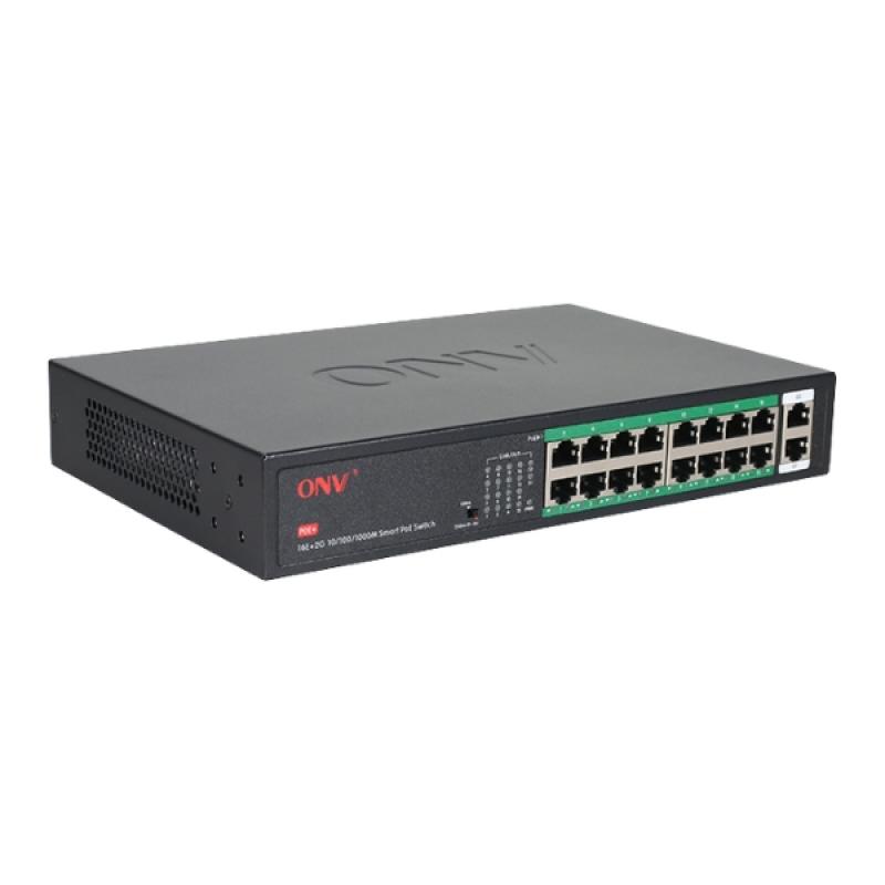 ONV-H1016PLS Gigabit Uplink 18-port PoE Switch