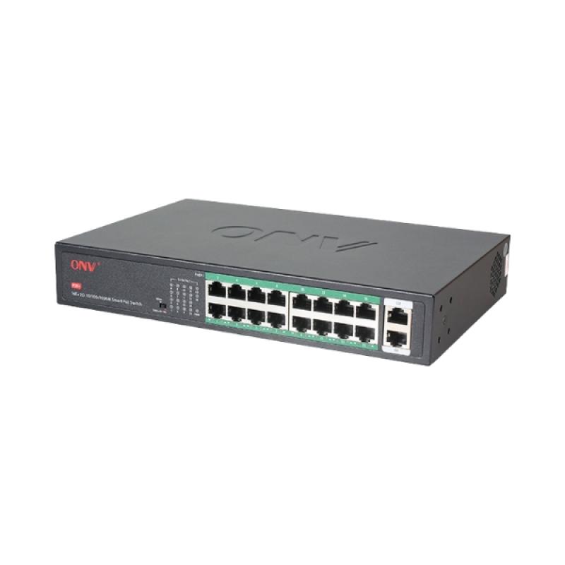 ONV-H1016PLS Gigabit Uplink 18-port PoE Switch