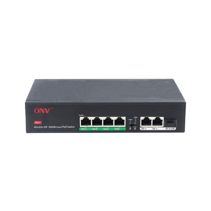 ONV-H3064PFD Gigabit 7-port PoE Switch