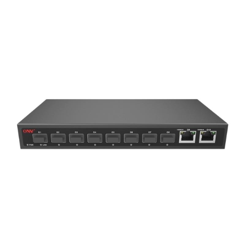 ONV-H3008FO Gigabit 10-port Ethernet Switch