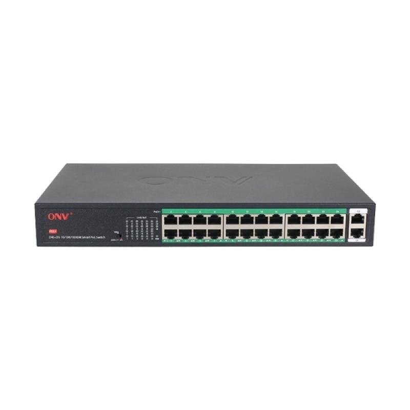 ONV-H1024PLS Gigabit Uplink 26-port PoE Switch