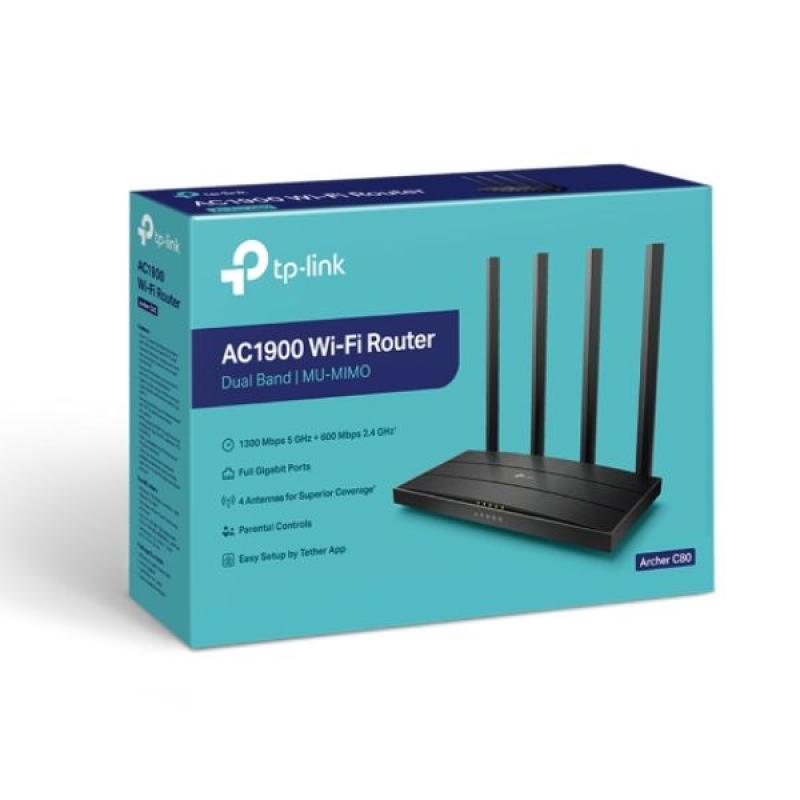 TP-Link Archer C80 AC1900 Dual-Band Gigabit WiFi Router
