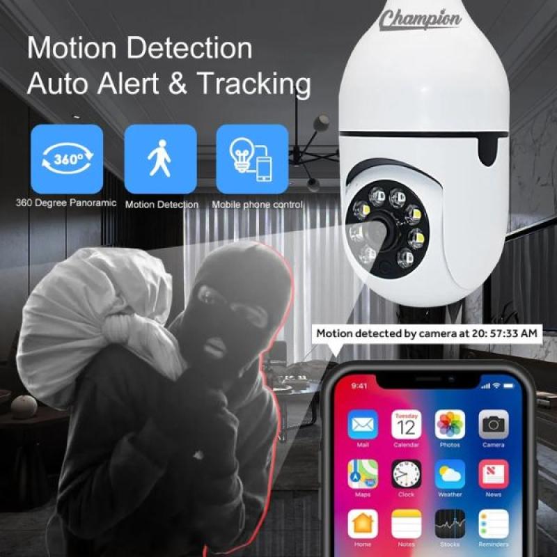 V380 PTZ Full HD 2MP 1920P E30 27 Bulb WIFI IP Camera