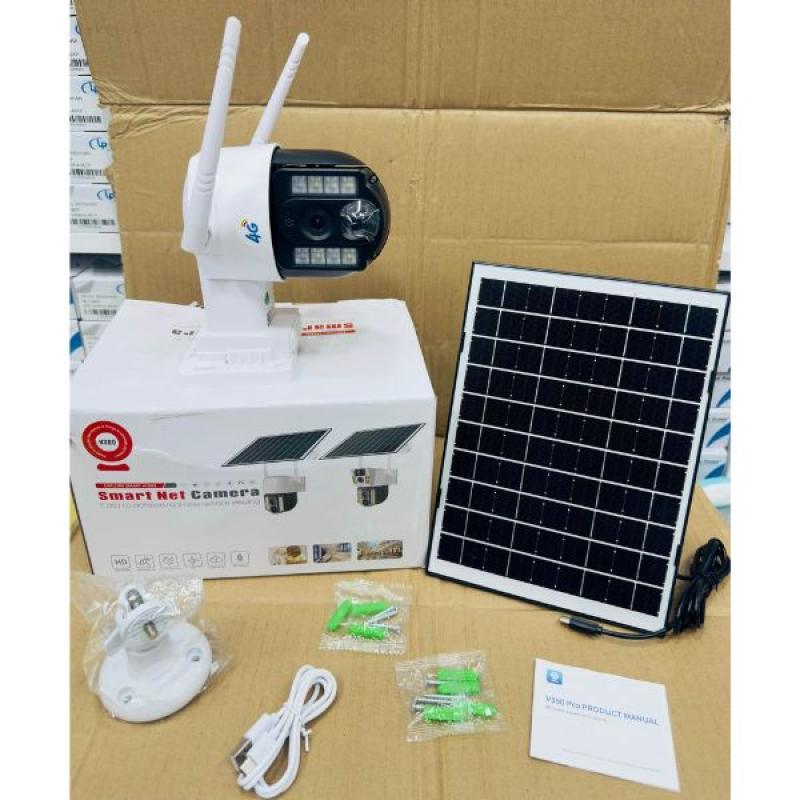 V380 Pro 4G Sim Supported 2MP Outdoor Solar PTZ IP Camera