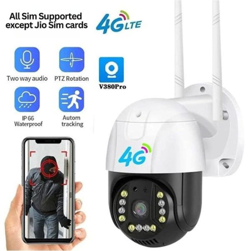 V380 Pro C15X-H 4G Sim Supported Wireless Mini PTZ Camera