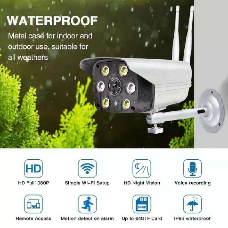 V380 Waterproof Night Vision Outdoor Full HD WiFi IP Camera