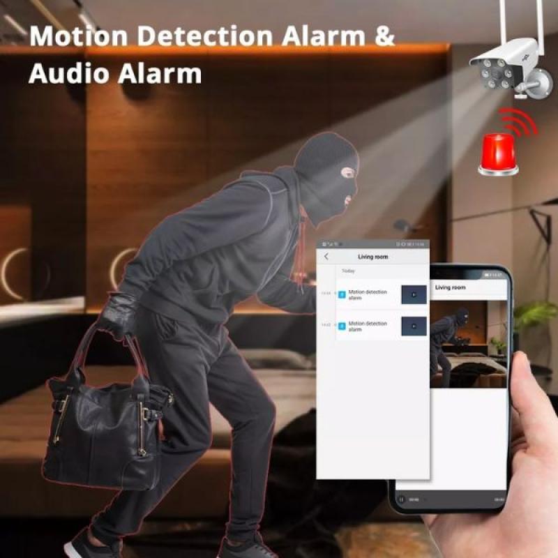 V380 Waterproof Night Vision Outdoor Full HD WiFi IP Camera