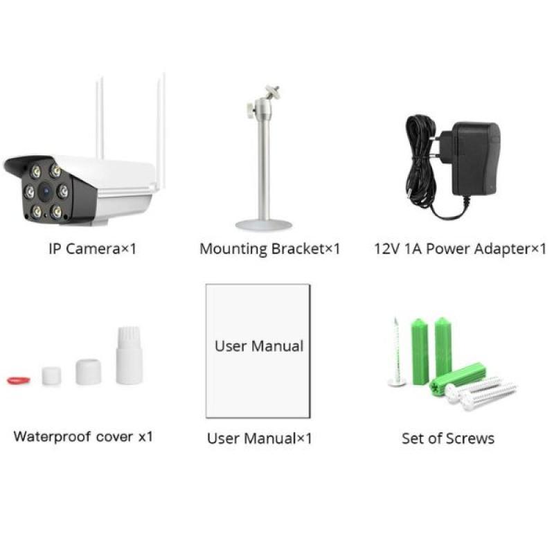 V380 Waterproof Night Vision Outdoor Full HD WiFi IP Camera