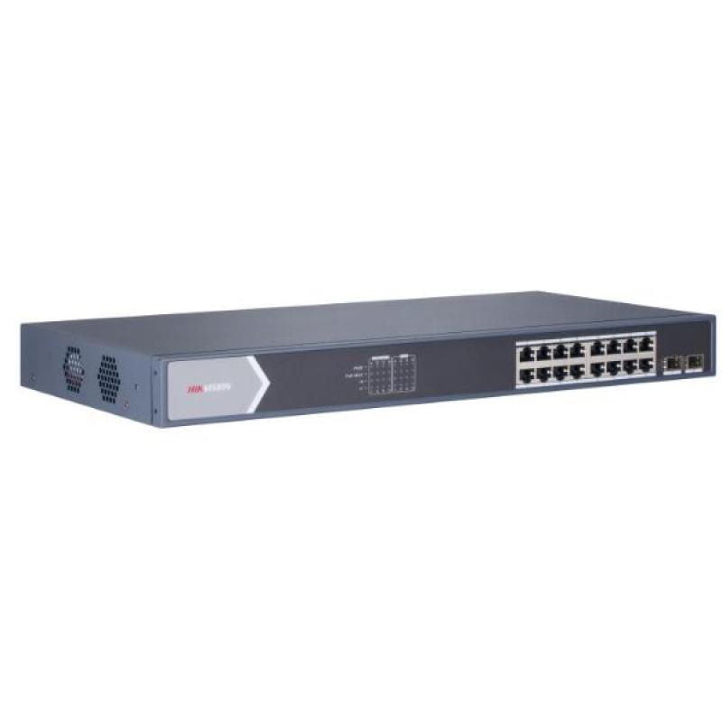 Hikvision DS-3E0518P-E/M 16 Port Gigabit Unmanaged POE Switch