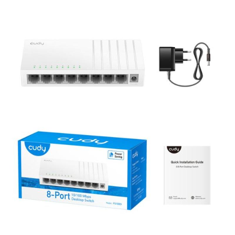 Cudy FS108D 8 Port 10/100Mbps Desktop Switch