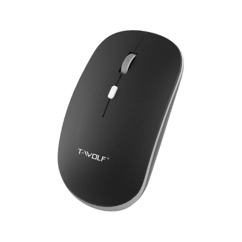 T-wolf T90 Wireless Silent Black Rechargeable Mouse