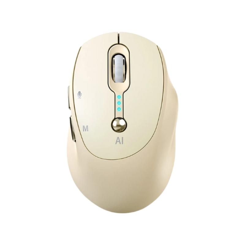 T-wolf M7 Wireless Milk Brown Smart AI Mouse