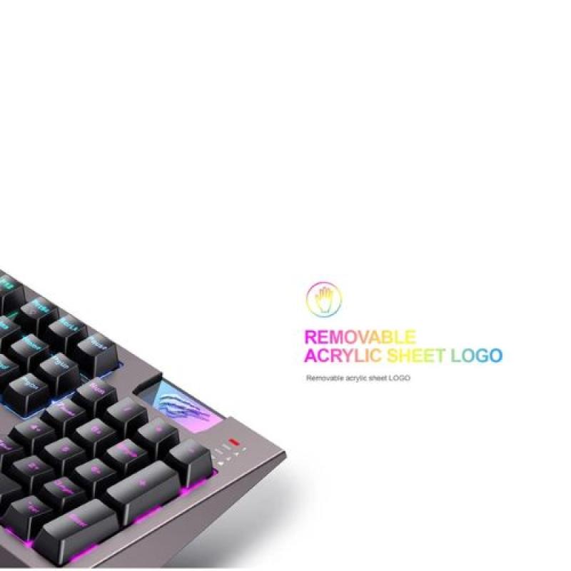 Havit KB872L RGB Backlit Multi-Function Blue Switch Mechanical Gaming Keyboard