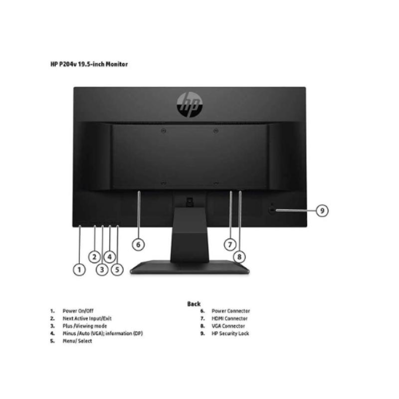 HP P204v 19 Inch HD+ LED Monitor