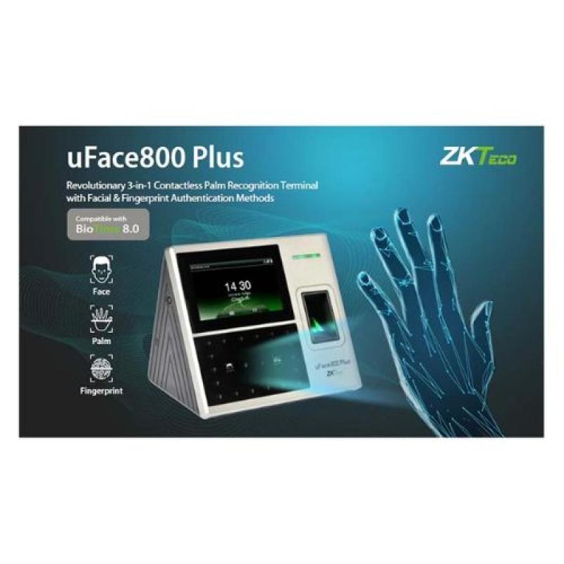 ZKTeco uFace800 Plus Multibiometric Time Attendance Access Control
