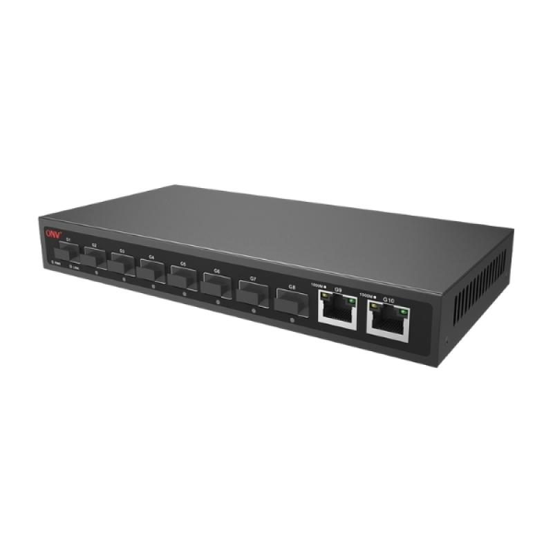 ONV-H3008FO Gigabit 10-port Ethernet Switch