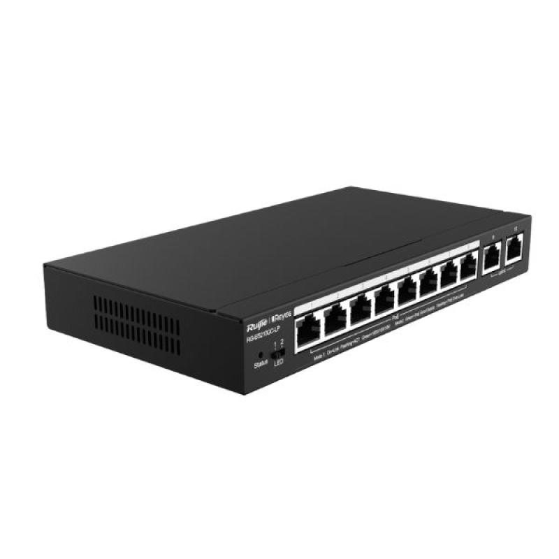 Ruijie RG-ES210GC-LP 10-Port Gigabit Smart Cloud Managed PoE Switch